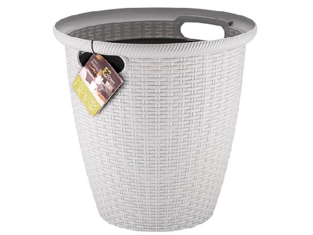 Кашпо напольное Ротанг D 328/20 л с внутренним горшком 11 л Утренний туман